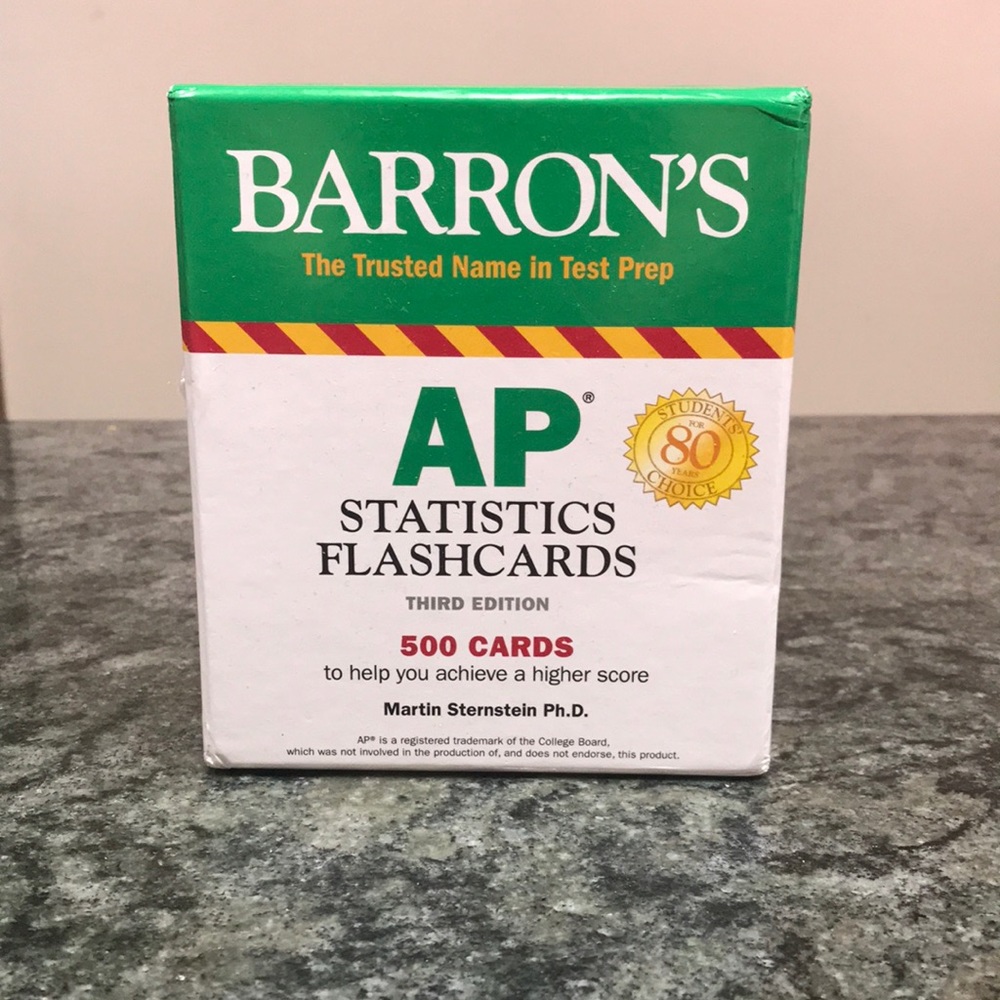 Barton’s AP STATISTICS FlashCards in Great Condition!